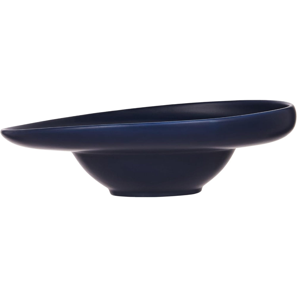 Shallow 24cm Pasta Plate - Matt Dark Blue | Elegant and Durable Kitchen Tableware