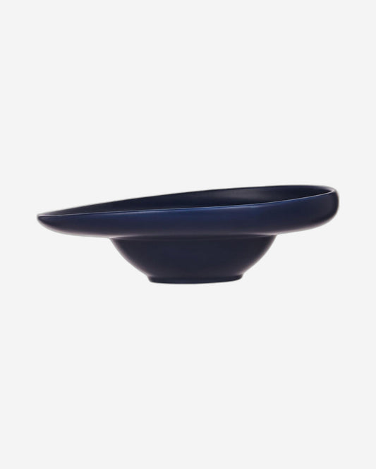 Shallow 24cm Pasta Plate - Matt Dark Blue | Elegant and Durable Kitchen Tableware