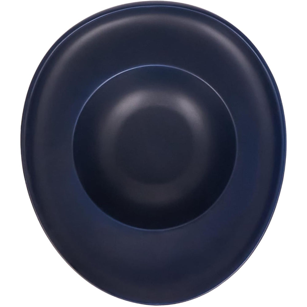 Shallow 24cm Pasta Plate - Matt Dark Blue | Elegant and Durable Kitchen Tableware