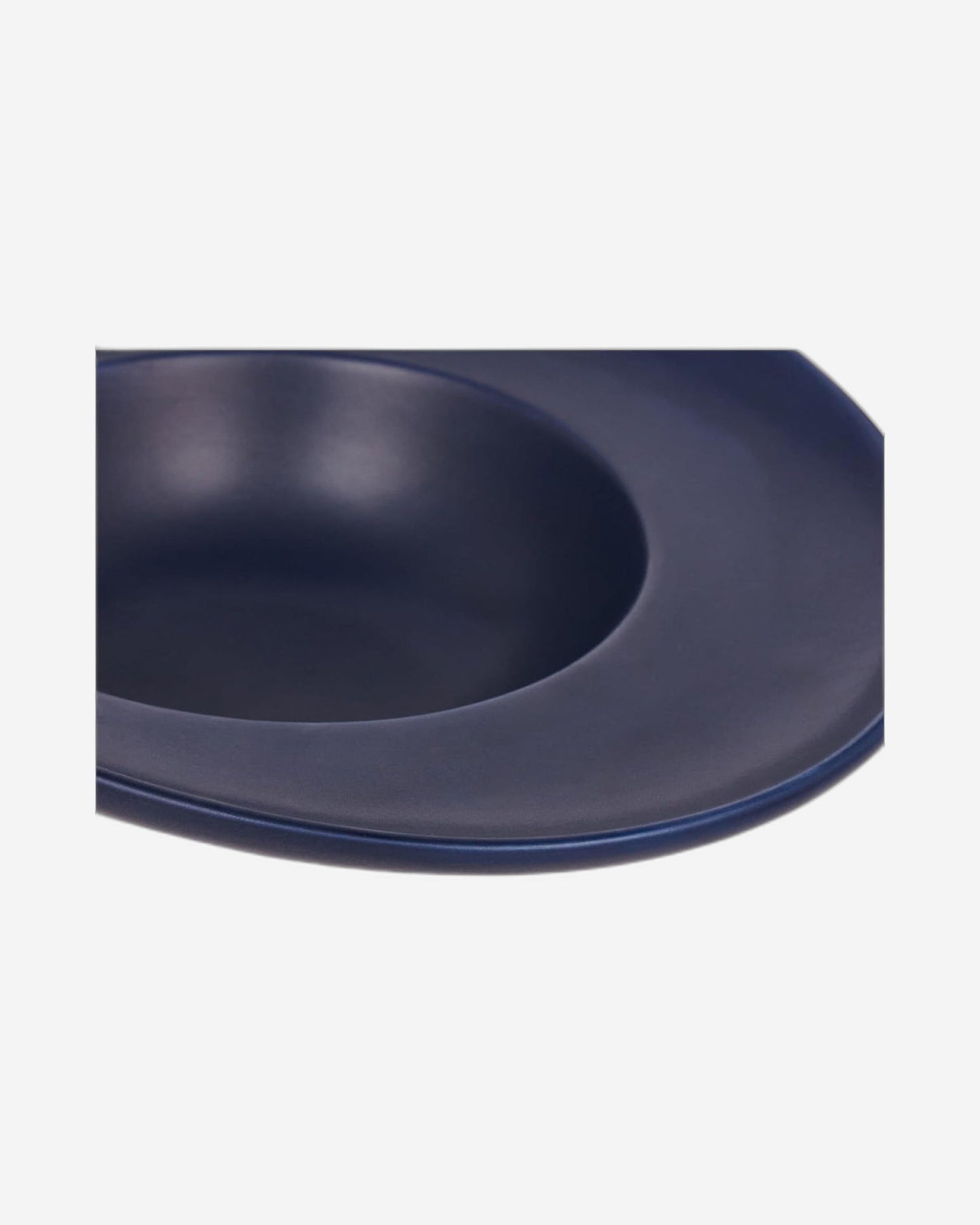 Shallow 24cm Pasta Plate - Matt Dark Blue | Elegant and Durable Kitchen Tableware