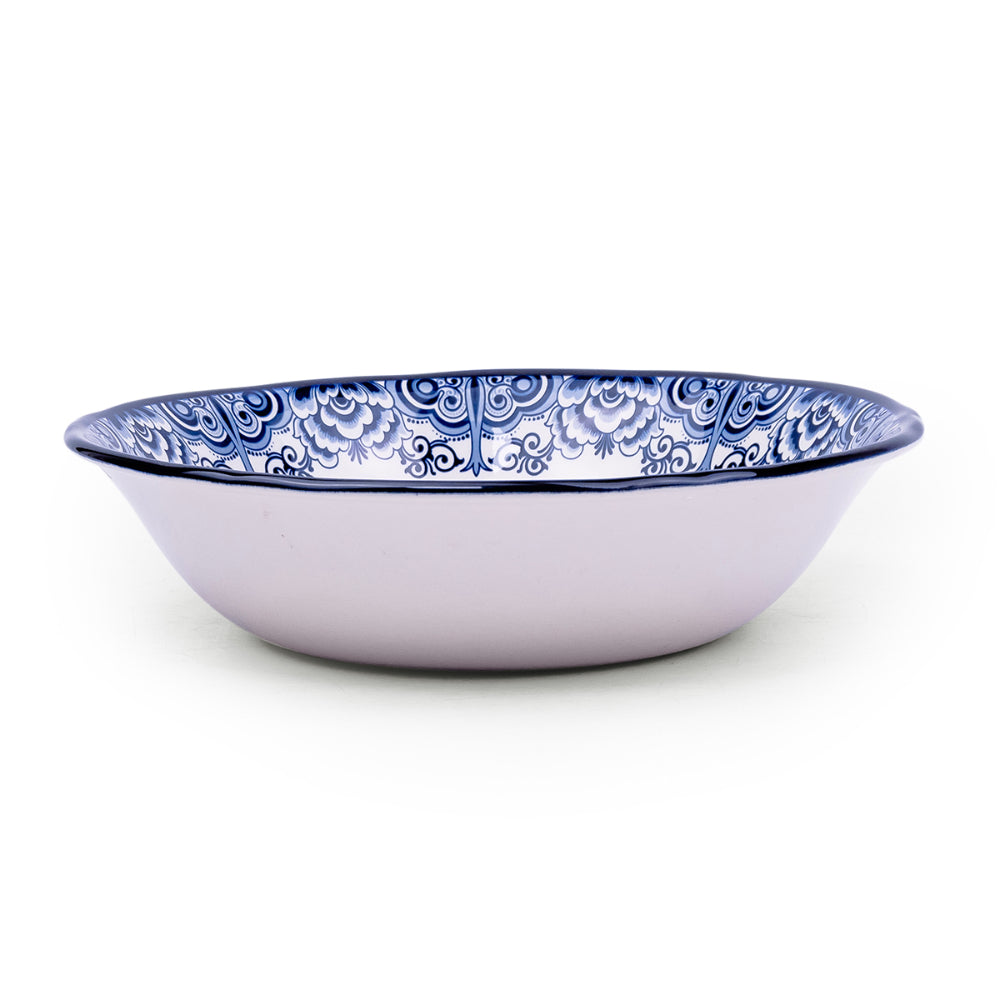 Claytan Lighthouse Blue 9-Inch Ceramic Salad Bowl (Set of 1)