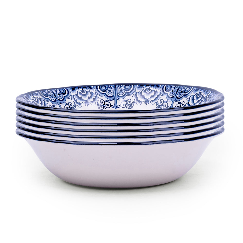 Claytan Lighthouse Blue 9-Inch Ceramic Salad Bowl (Set of 1)