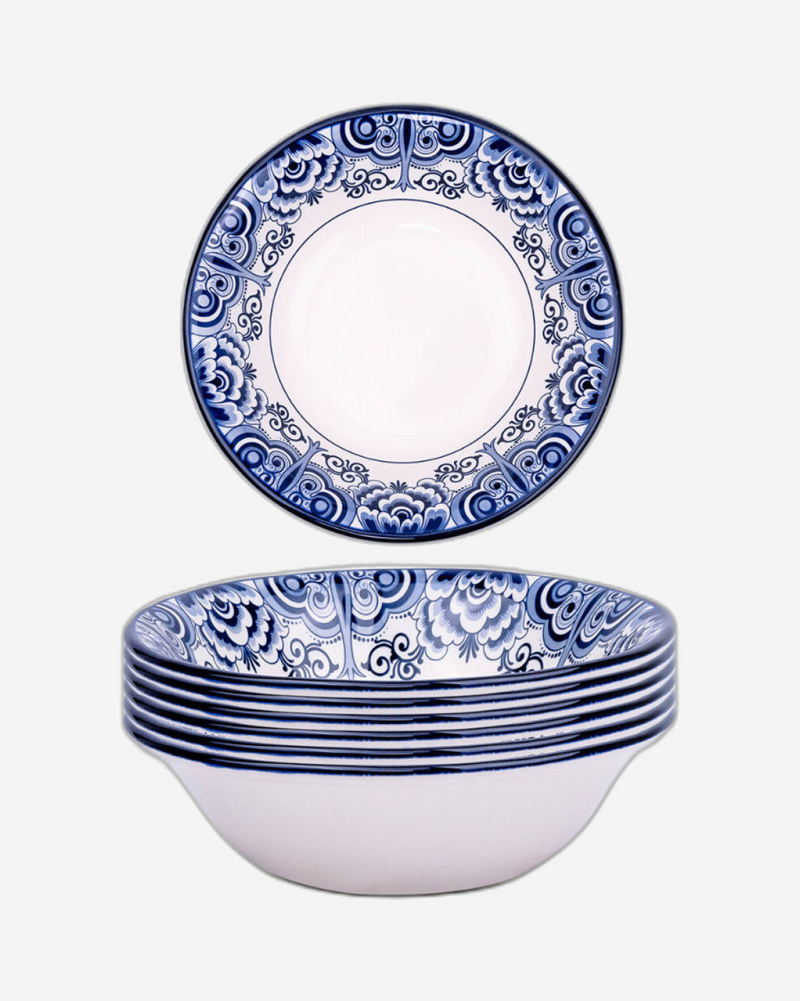 Claytan Lighthouse Blue 6-Inch Ceramic Cereal Bowl (Set of 1)