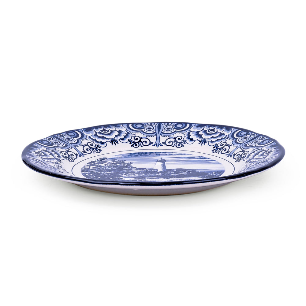 Claytan Lighthouse Blue 8-Inch Ceramic Salad Plate (Set of 1)