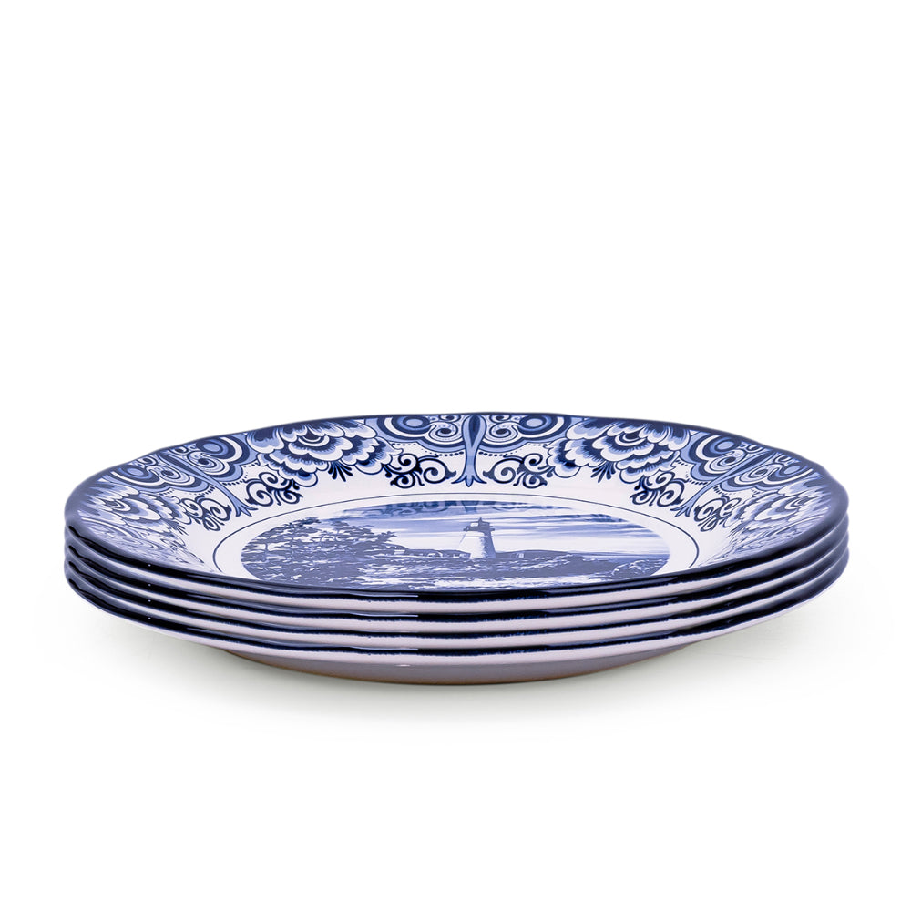 Claytan Lighthouse Blue 8-Inch Ceramic Salad Plate (Set of 1)