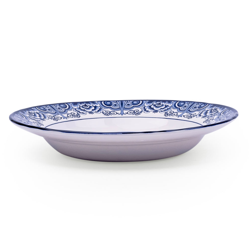 Claytan Lighthouse Blue 9-Inch Ceramic Soup Plate (Set of 1)