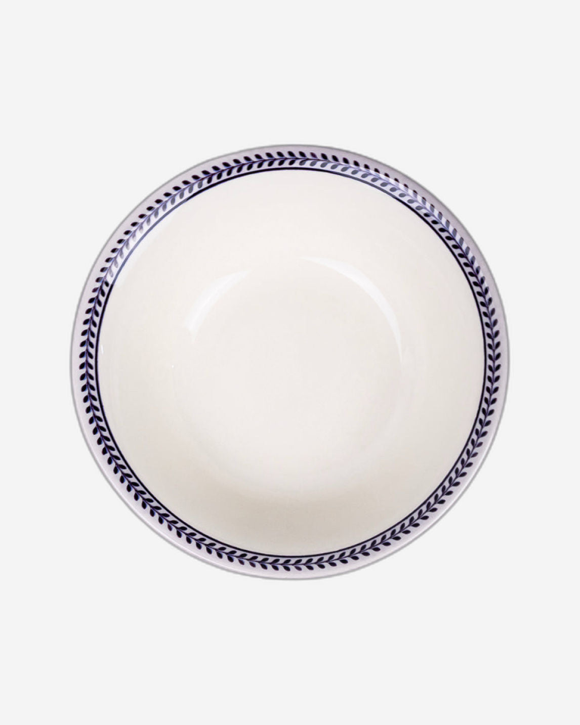 Claytan Callista 6.2 inch Porcelain Cereal & Breakfast Bowl (Purple & White, Set Of 1)