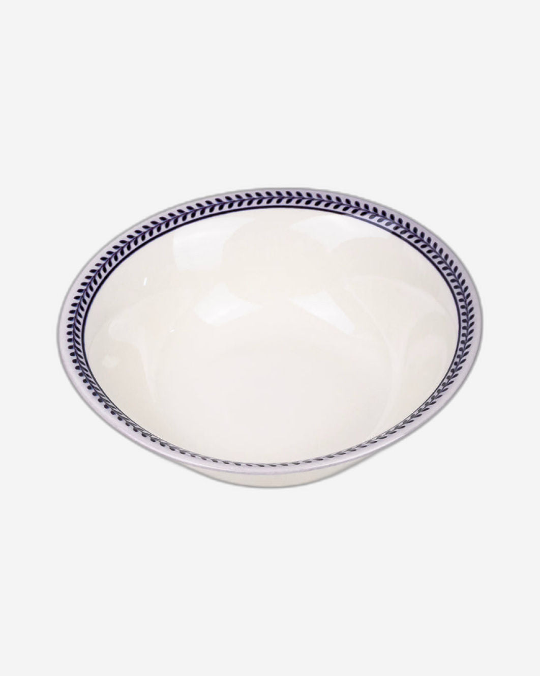 Claytan Callista 6.2 inch Porcelain Cereal & Breakfast Bowl (Purple & White, Set Of 1)
