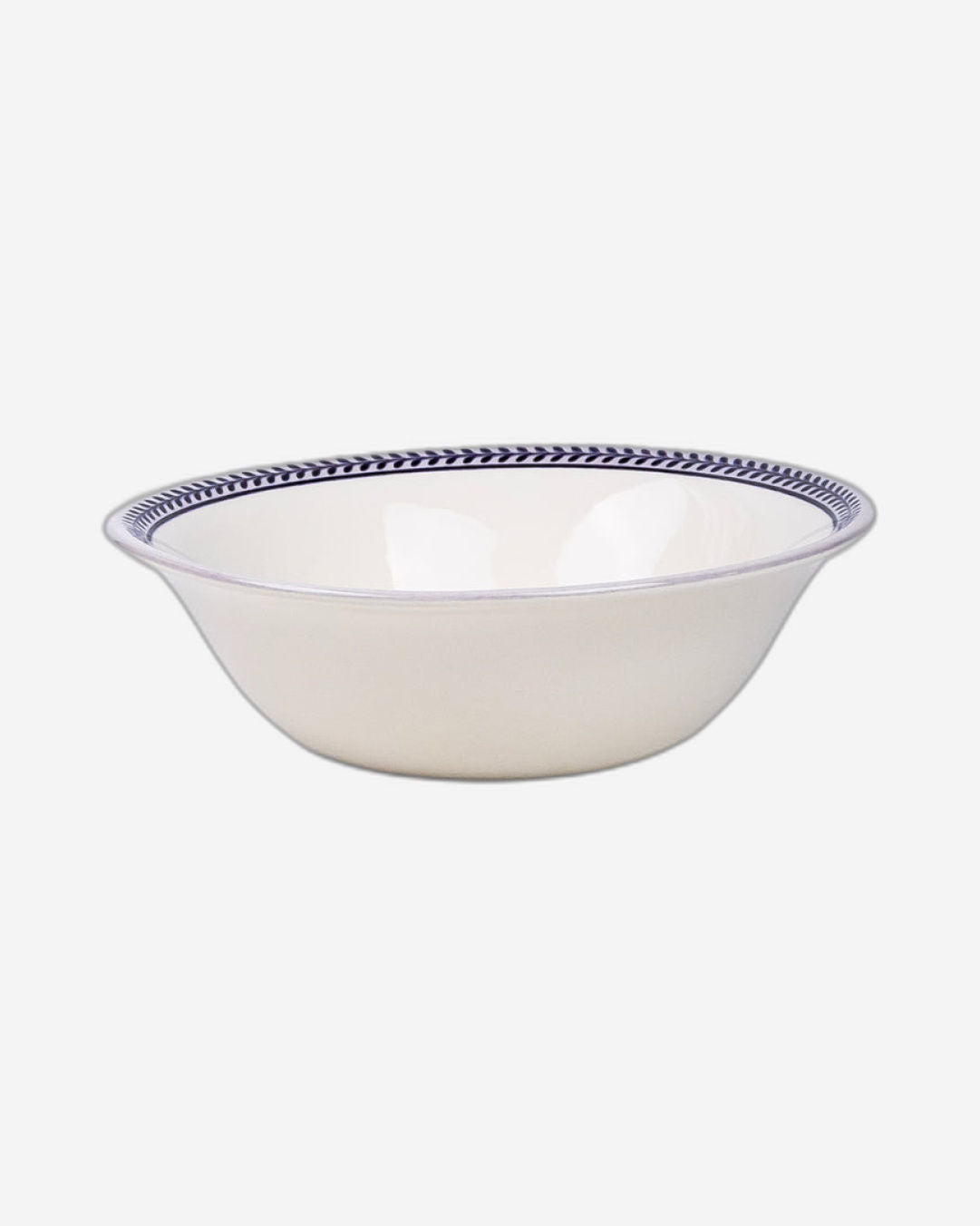 Claytan Callista 6.2 inch Porcelain Cereal & Breakfast Bowl (Purple & White, Set Of 1)