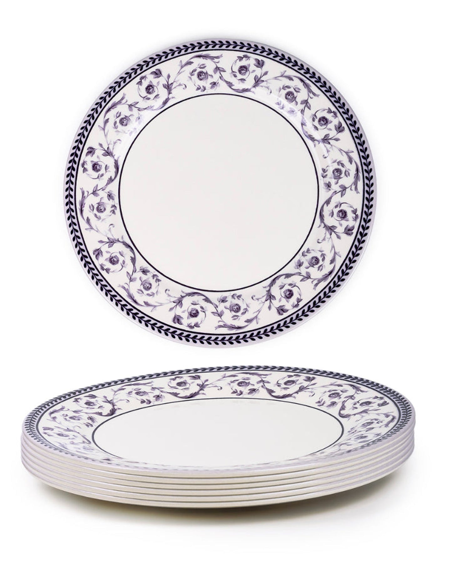 Claytan Callista Purple 8.2 inch Ceramic Salad Plate (Set Of 1)
