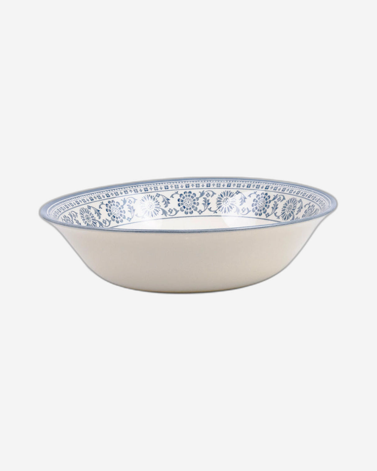 Claytan Plethora 9 inch Ceramic Salad Bowl (Grey & White, Set of 1)