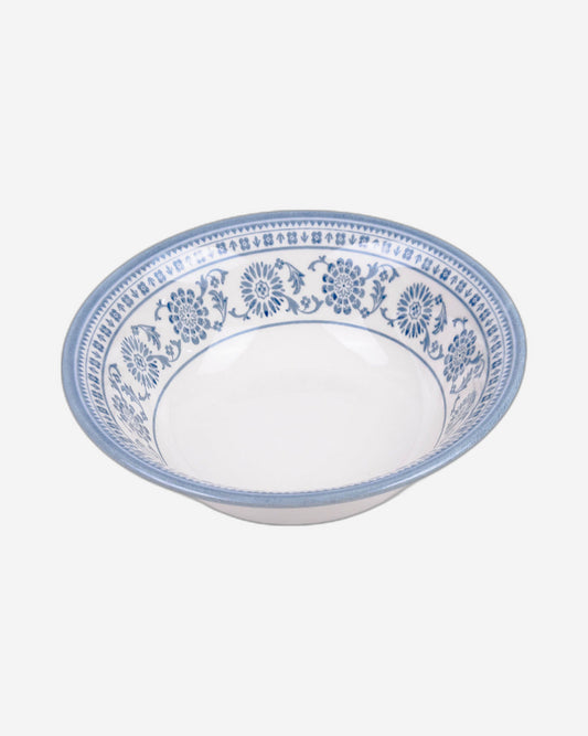 Claytan Plethora 6 inch Porcelain Cereal & Breakfast Bowl (Grey & White, Set Of 1)