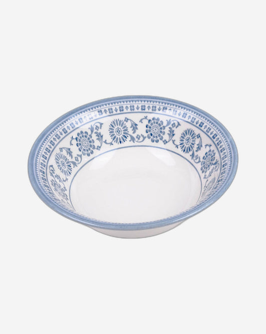 Claytan Plethora 6 inch Porcelain Cereal & Breakfast Bowl (Grey & White, Set Of 1)