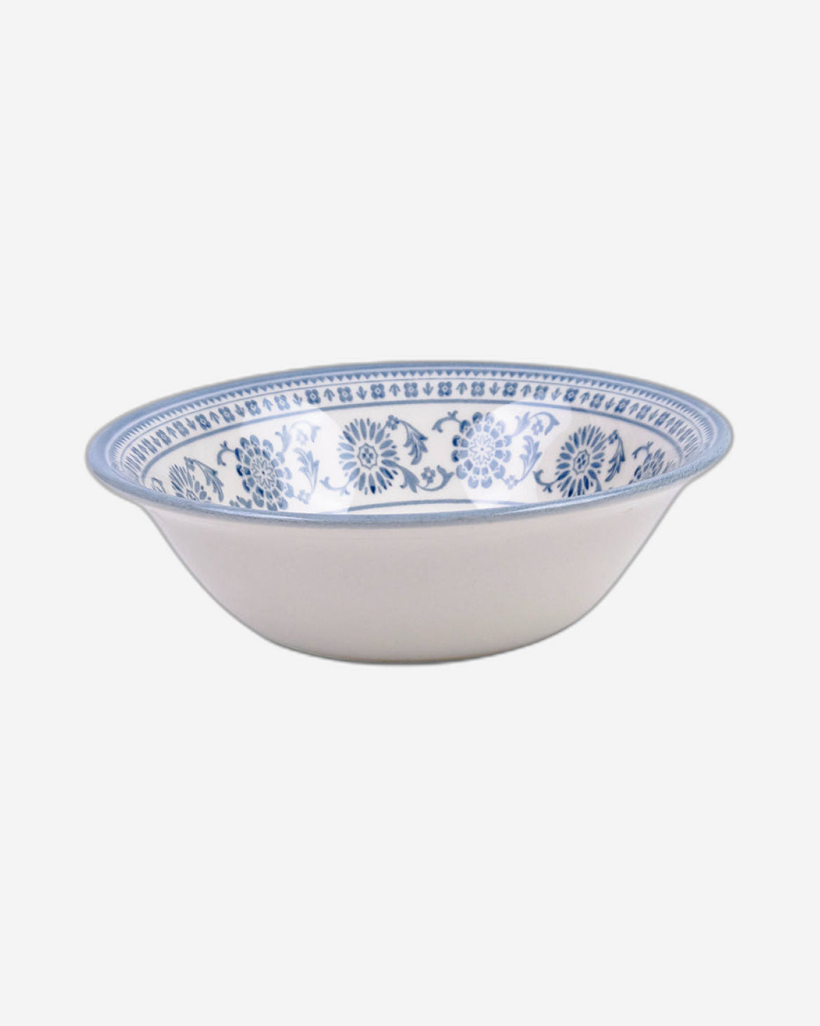 Claytan Plethora 6 inch Porcelain Cereal & Breakfast Bowl (Grey & White, Set Of 1)