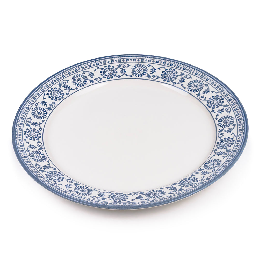Claytan Plethora 12 inch Porcelain Chop Plate (Grey & White, Set Of 1)