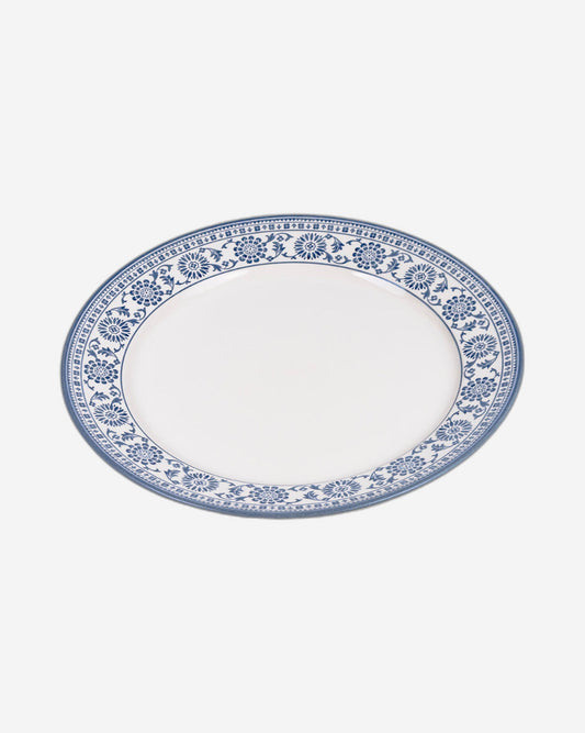 Claytan Plethora 12 inch Porcelain Chop Plate (Grey & White, Set Of 1)