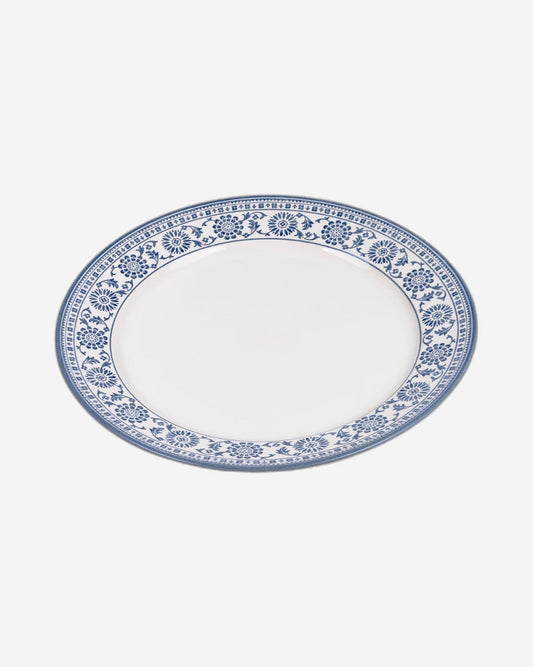Claytan Plethora 12 inch Porcelain Chop Plate (Grey & White, Set Of 1)