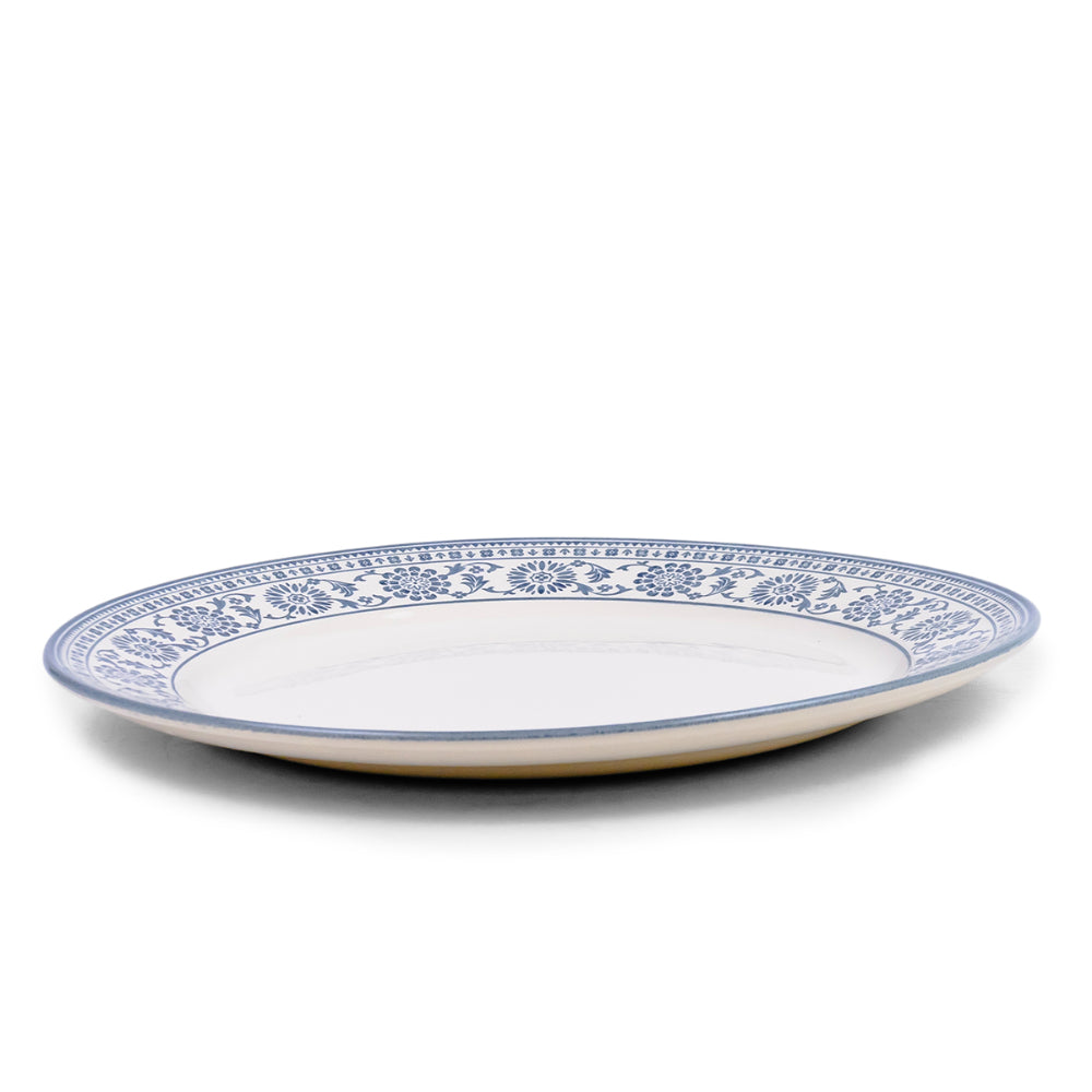 Claytan Plethora 12 inch Porcelain Chop Plate (Grey & White, Set Of 1)