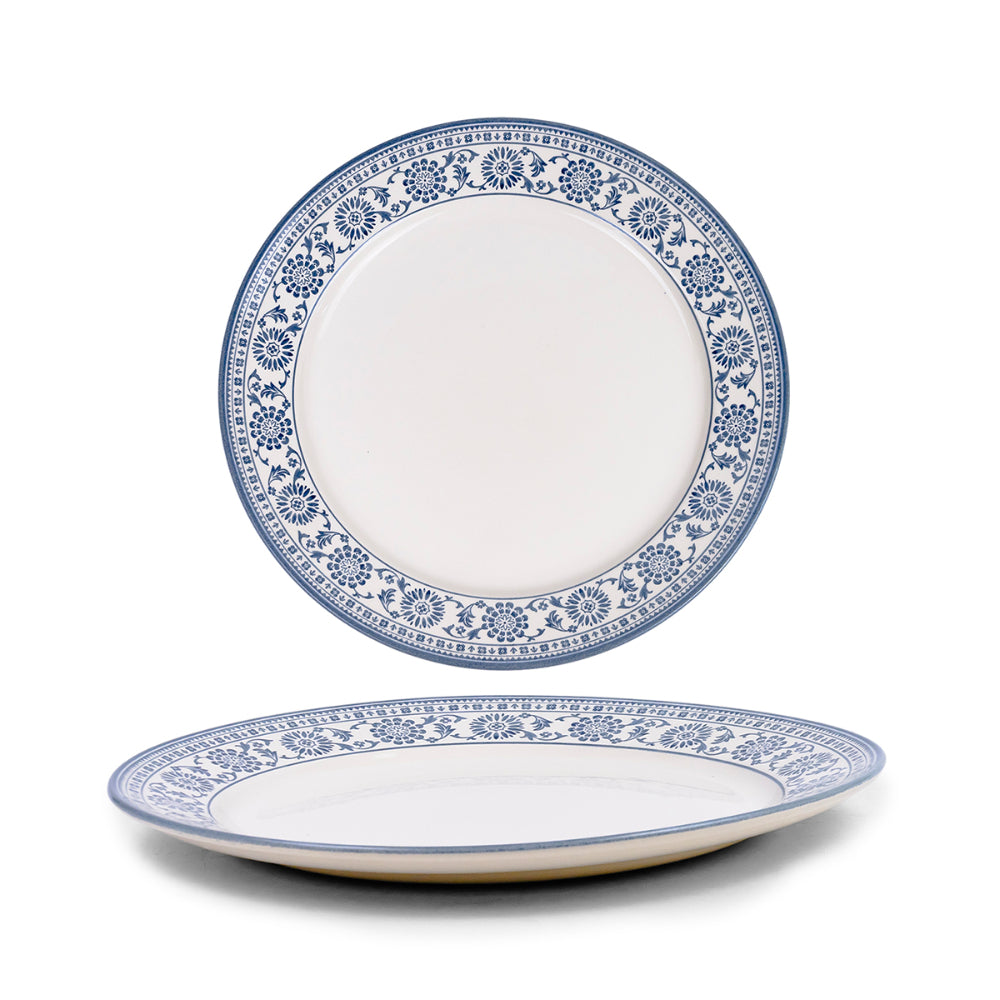 Claytan Plethora 12 inch Porcelain Chop Plate (Grey & White, Set Of 1)