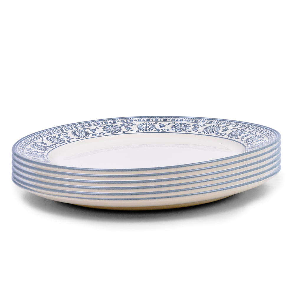 Claytan Plethora 12 inch Porcelain Chop Plate (Grey & White, Set Of 1)