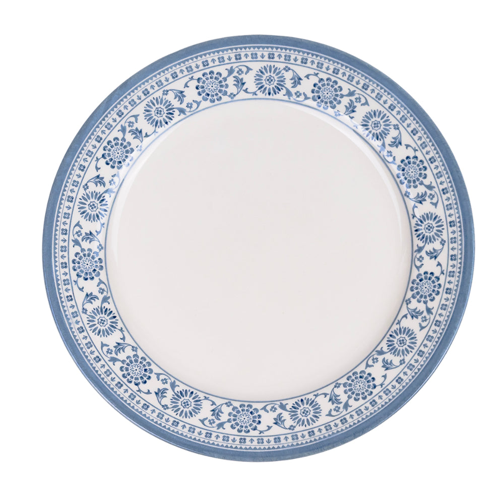 Claytan Plethora 10.5 inch Porcelain Dinner Plate (Grey & White, Set Of 1)