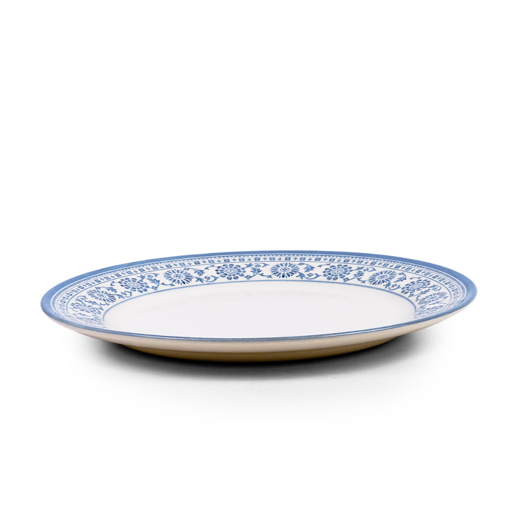 Claytan Plethora 10.5 inch Porcelain Dinner Plate (Grey & White, Set Of 1)