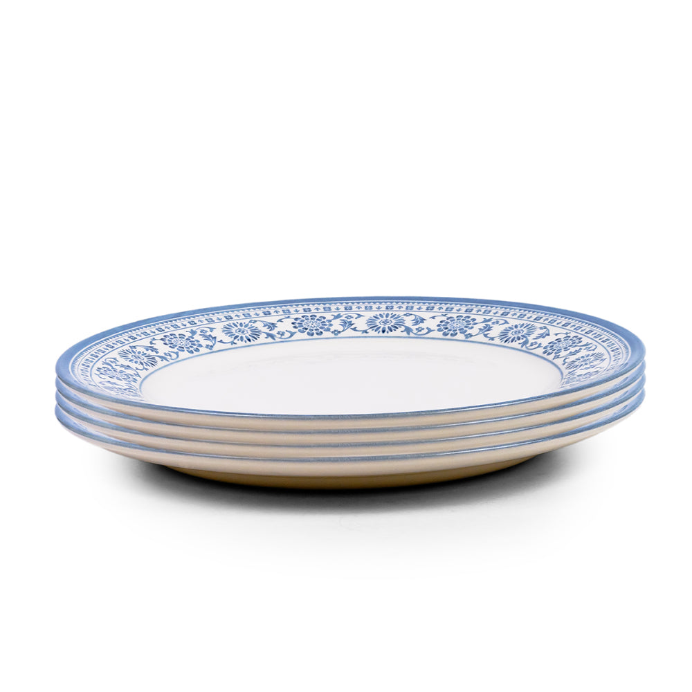 Claytan Plethora 10.5 inch Porcelain Dinner Plate (Grey & White, Set Of 1)