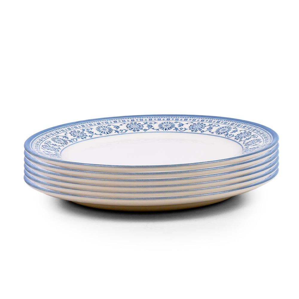 Claytan Plethora 10.5 inch Porcelain Dinner Plate (Grey & White, Set Of 1)