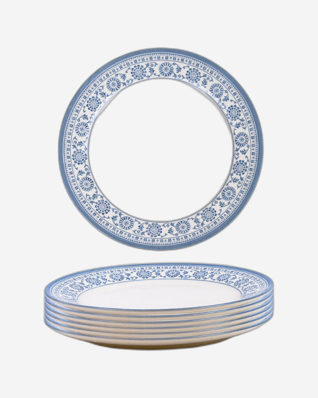 Claytan Plethora 10.5 inch Porcelain Dinner Plate (Grey & White, Set Of 1)