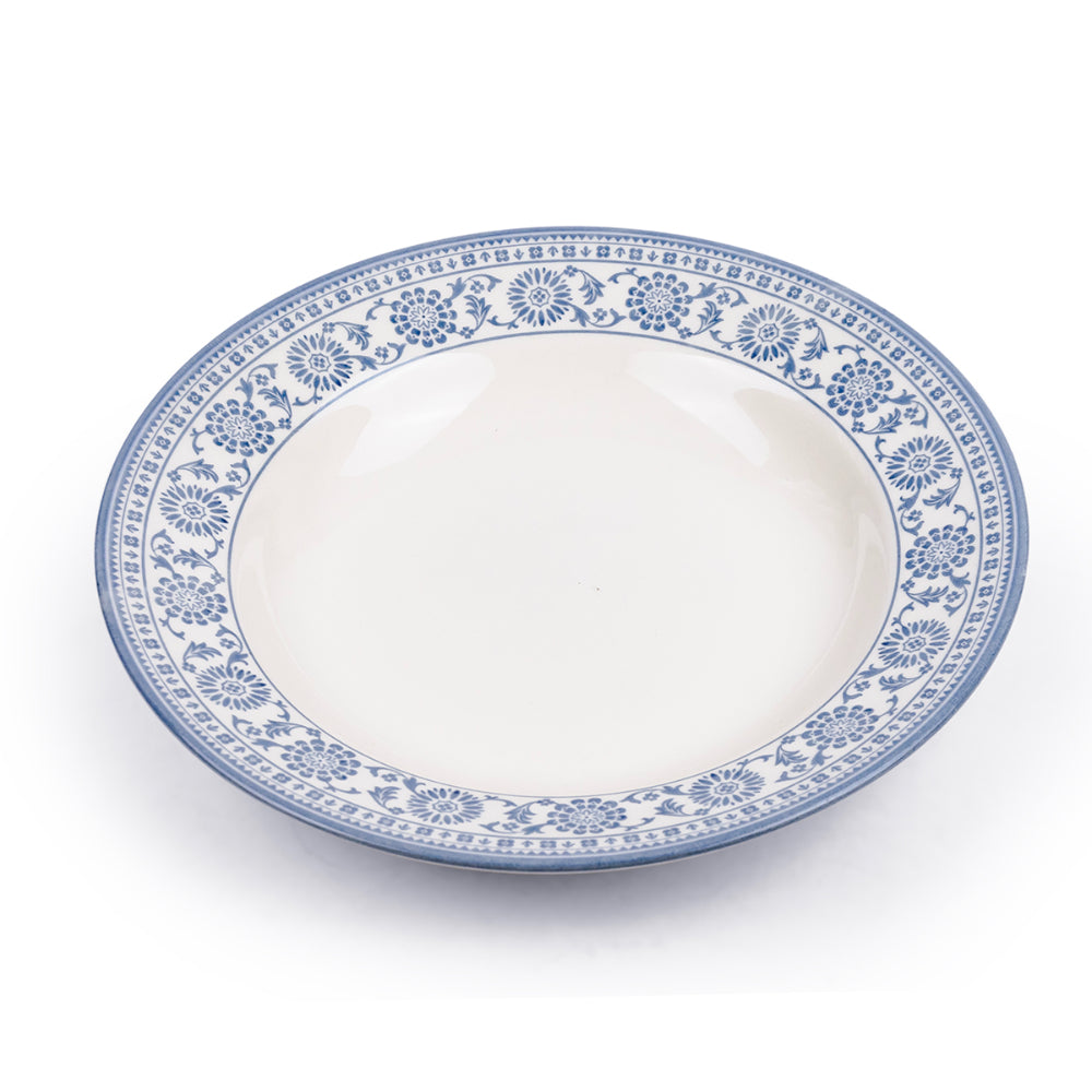 Claytan Plethora 8 inch Ceramic Salad Plate (Grey & White, Set Of 1)