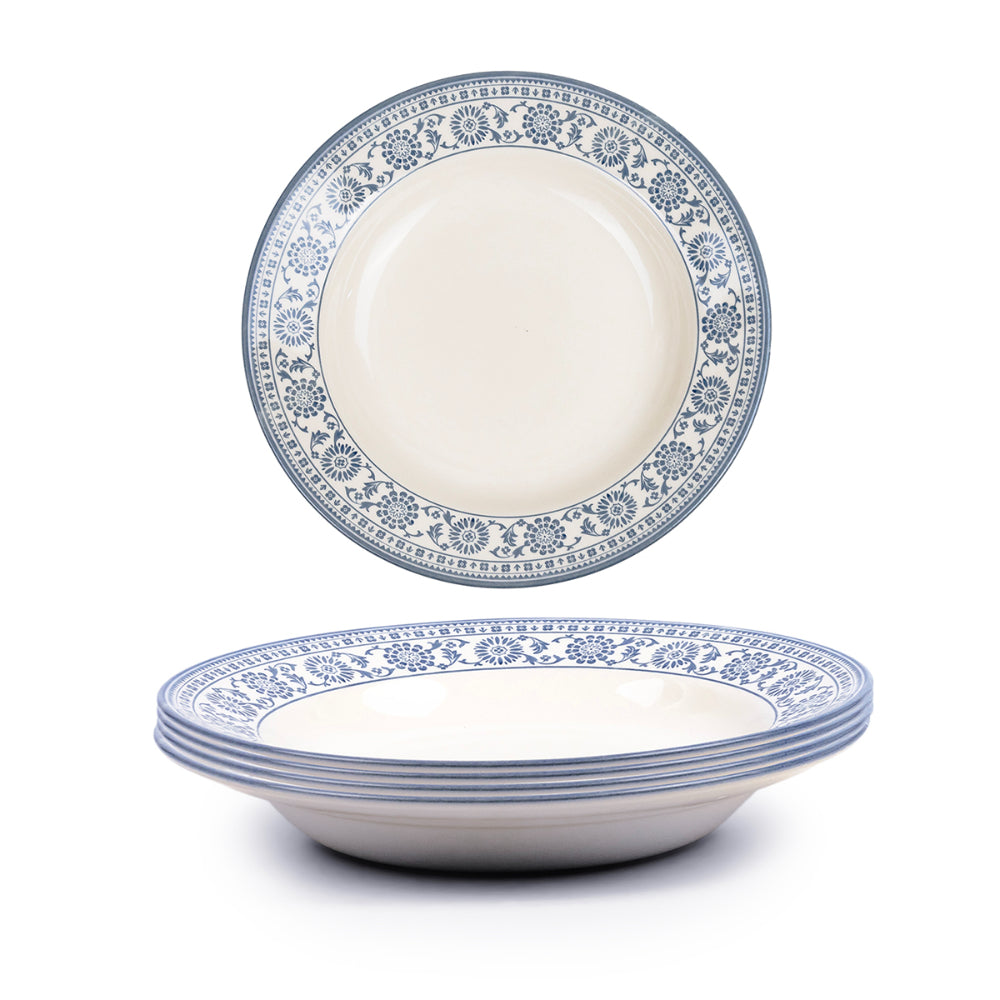Claytan Plethora 8 inch Ceramic Salad Plate (Grey & White, Set Of 1)