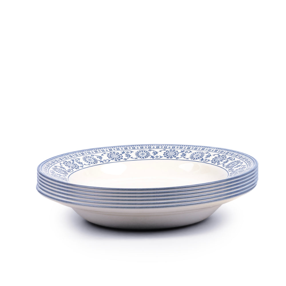 Claytan Plethora 8 inch Ceramic Salad Plate (Grey & White, Set Of 1)