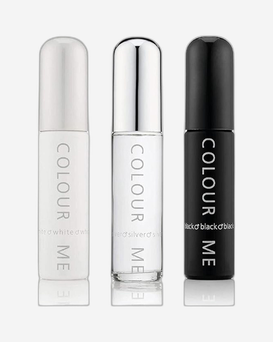 Colour Me Female EDP 50ml x3 (Black/White/Silver)