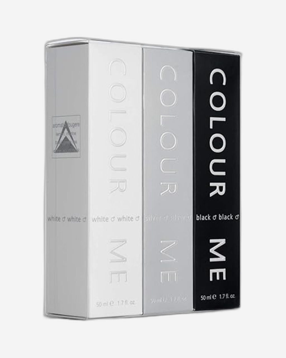 Colour Me Female EDP 50ml x3 (Black/White/Silver)