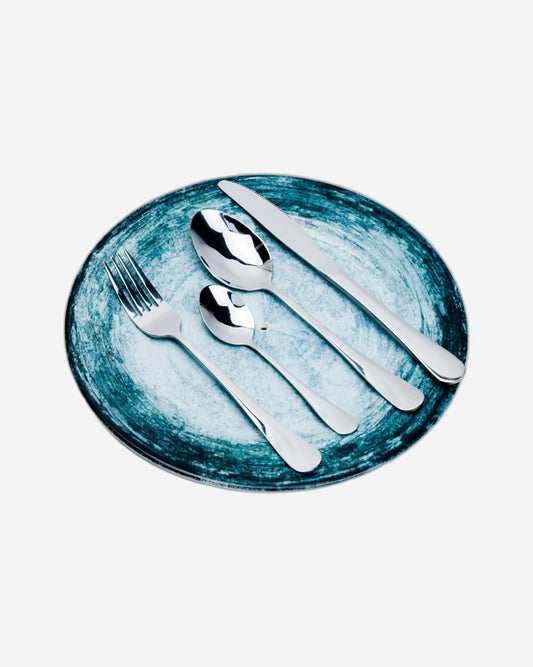 Cuisine Art Evren 24-Piece Cutlery Set - Sleek Silver Stainless Steel Flatware