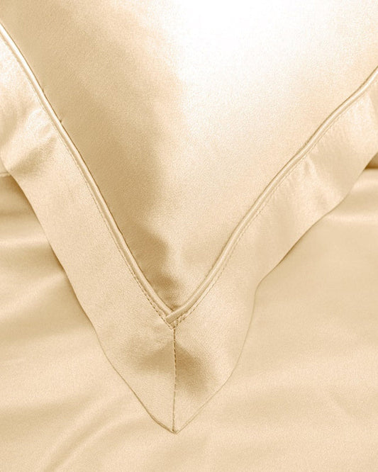 Mayfairsilk "Mulberry Silk" Bed Linen in Cream (Champagne)