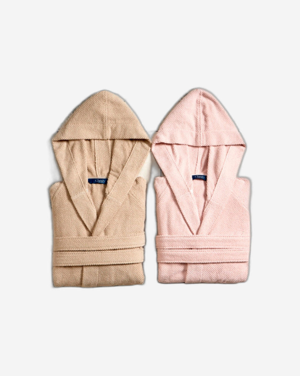 Christy "Brixton" Bathrobes in Pebble