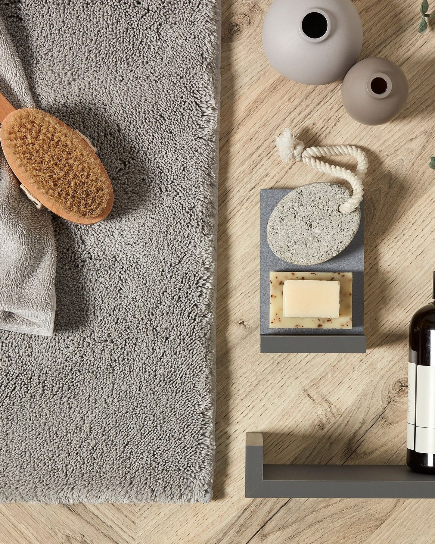 Christy Bath Rug Deep Pile Cream