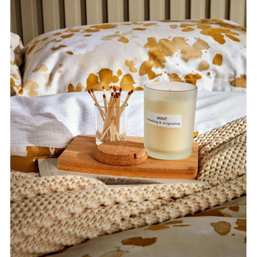 Christy Ink Marks Cushion Gold