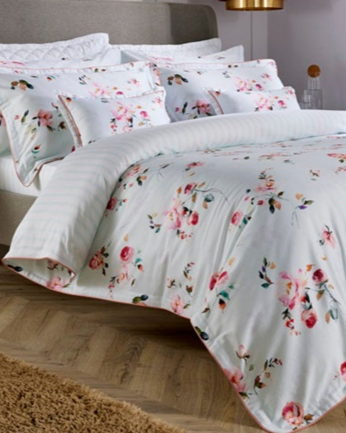 Christy Clarence Duvet Cover Ruby