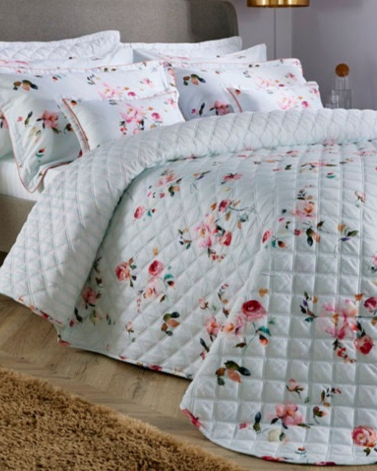 Christy Clarence Bedspread Ruby