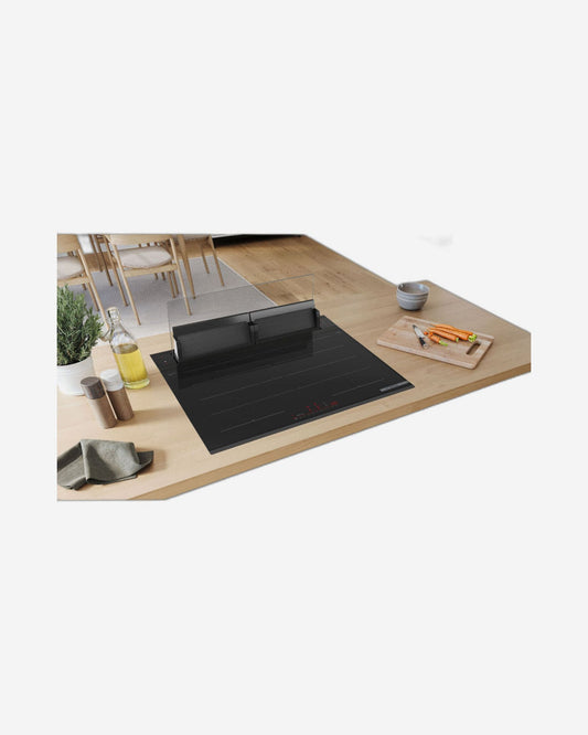 Bosch Downdraft Hood, Clear Glass, 80 cm & 30 W, Black, German Engineering – DDW88MM60B