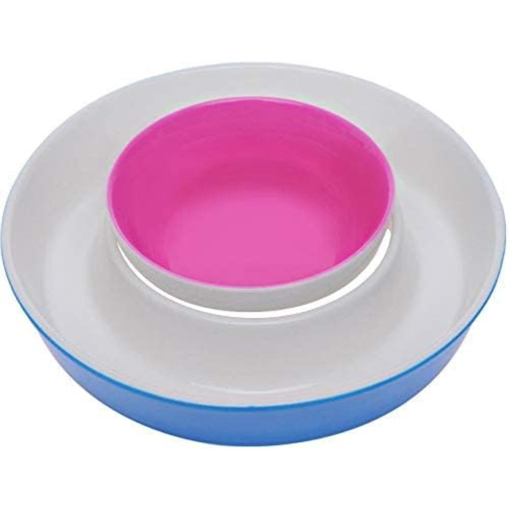 Shallow Swirl Porcelain Bowl Set, 2-Piece Elegant White Serving Bowls