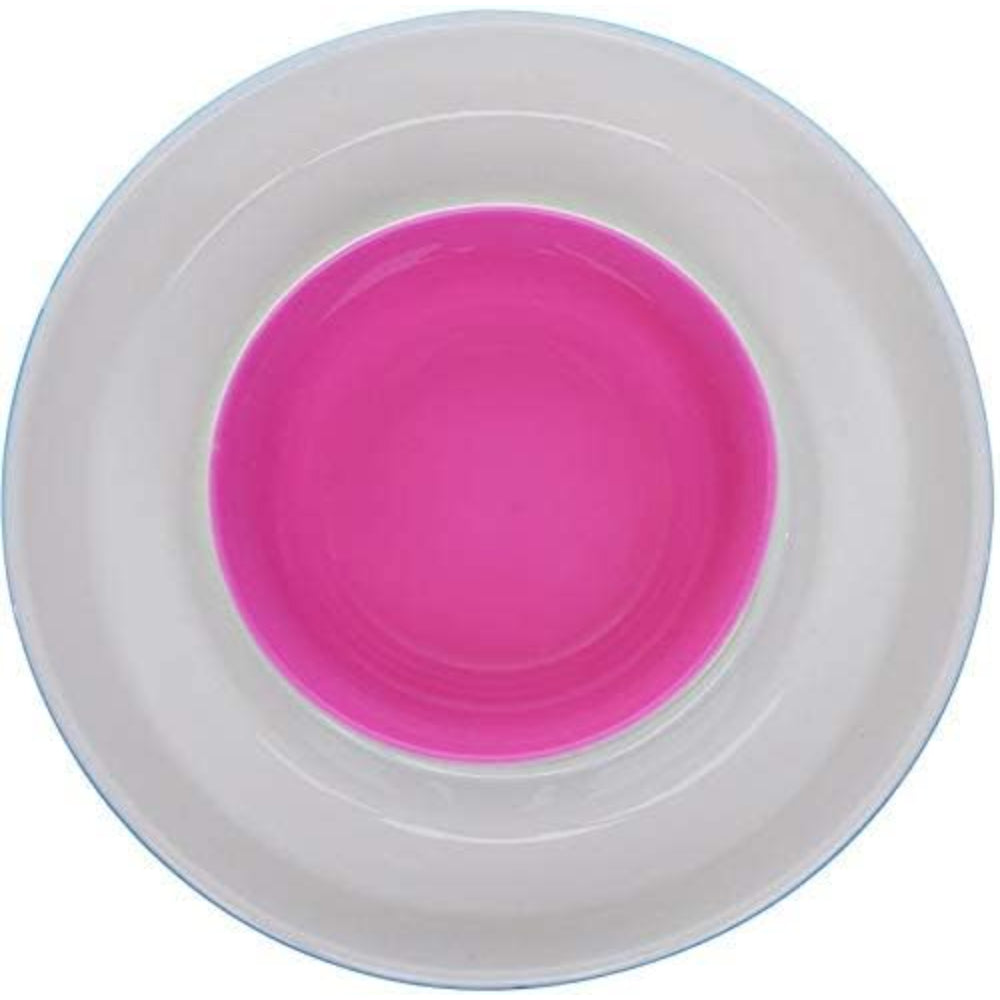 Shallow Swirl Porcelain Bowl Set, 2-Piece Elegant White Serving Bowls