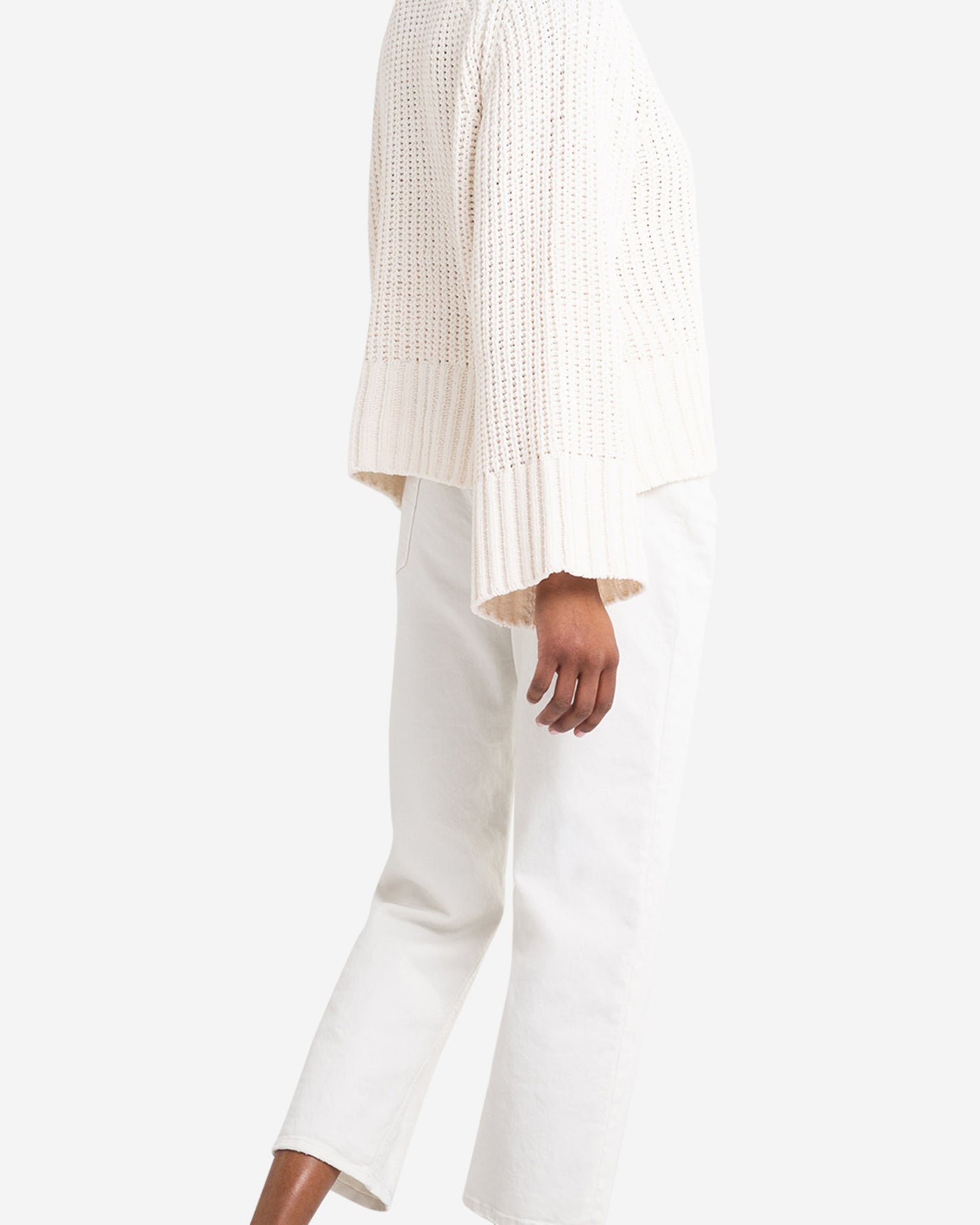 Cropped Chenille Sweater