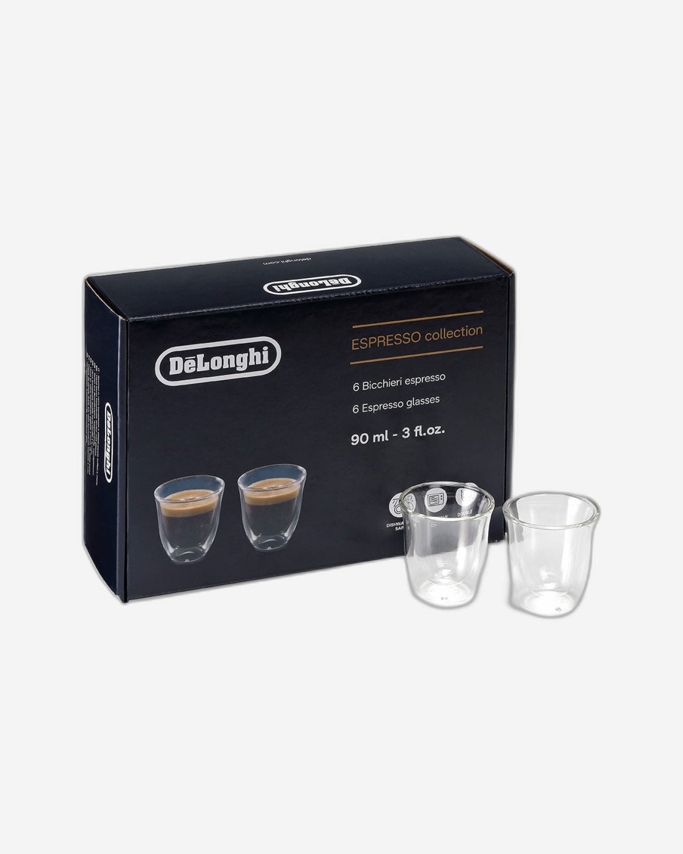 De'Longhi Espresso Glasses