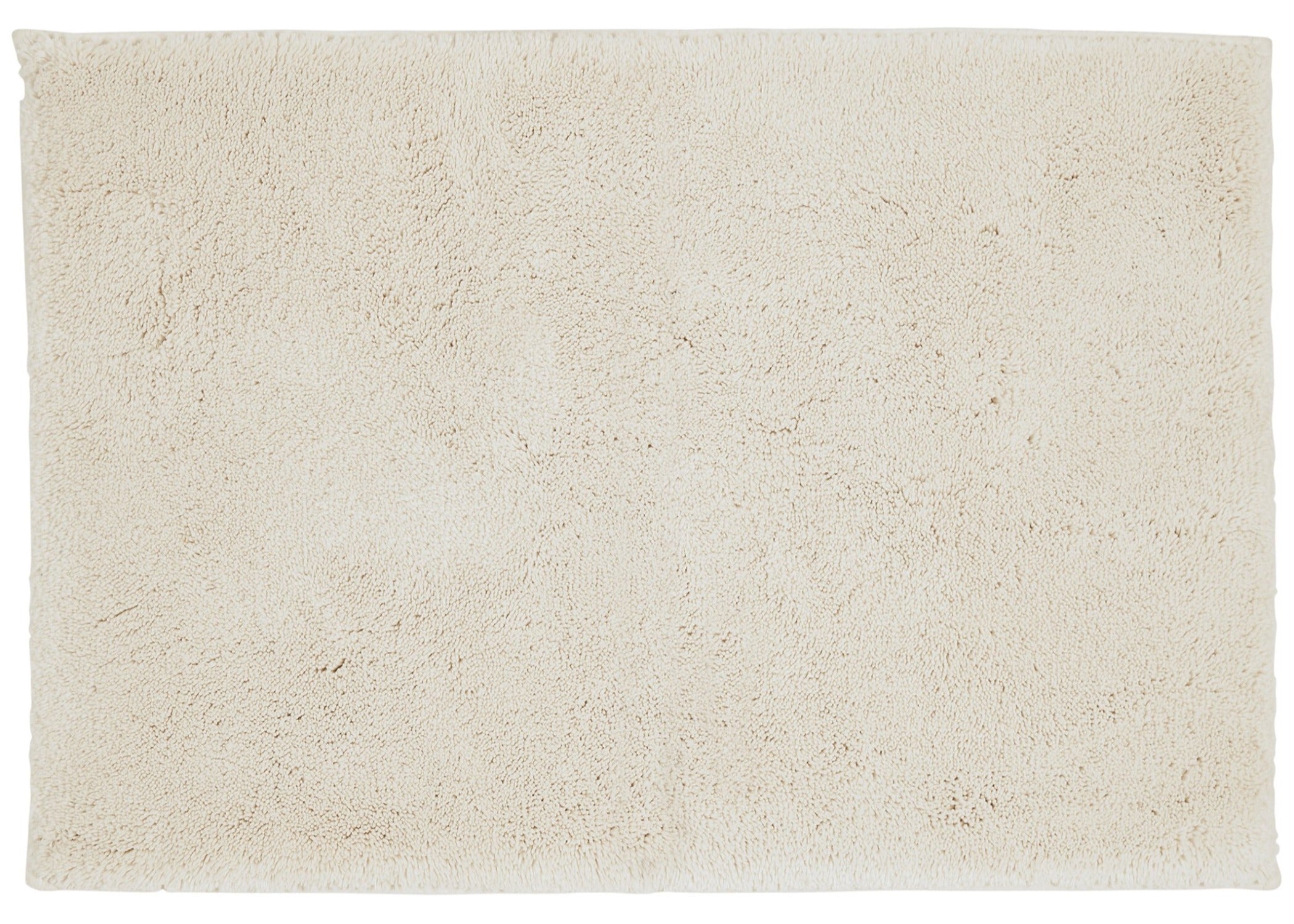 Christy "Deep Pile Rubber Back Tufted Bath Rug" Cream (Parchment)