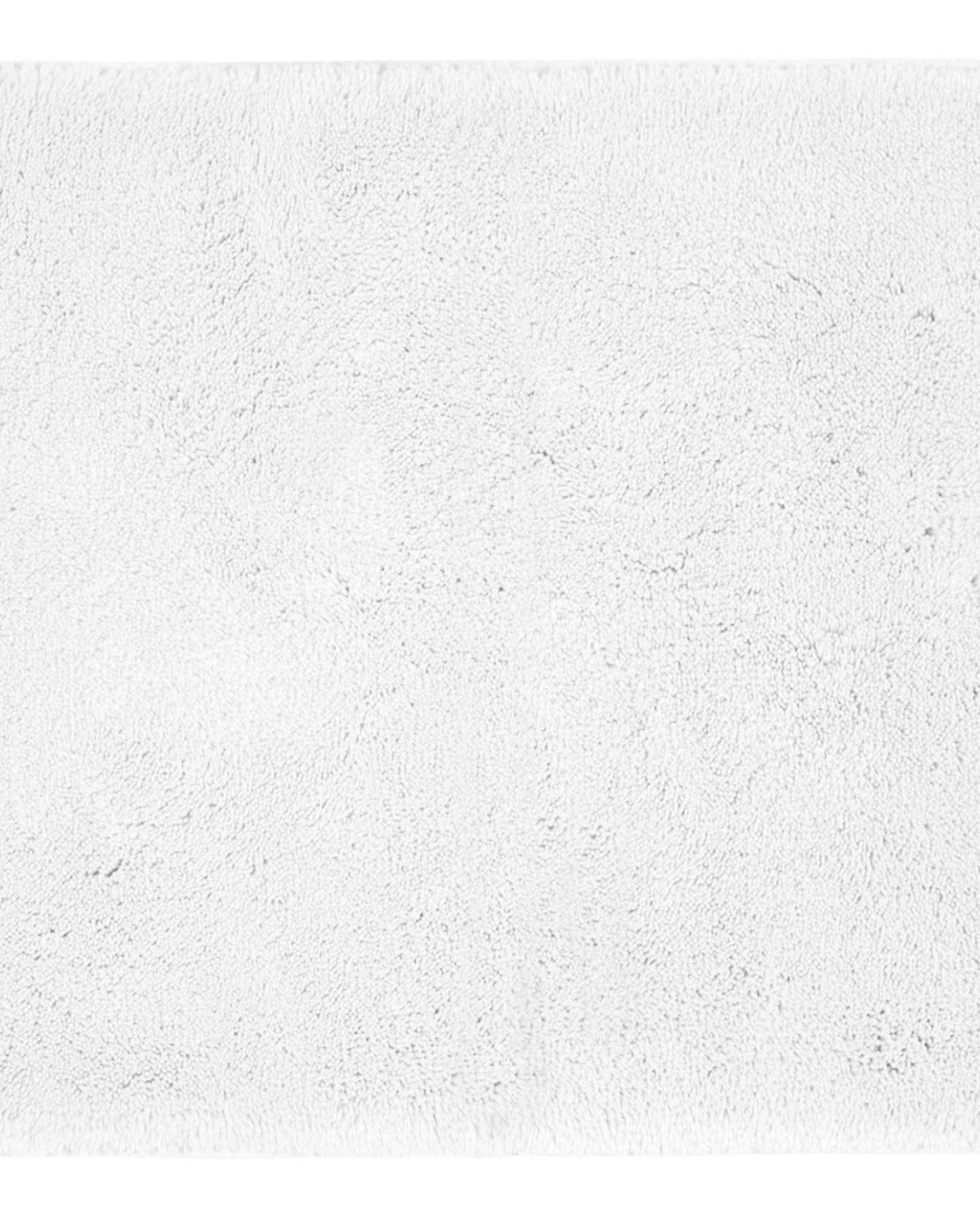 Christy Bath Rug Deep Pile White