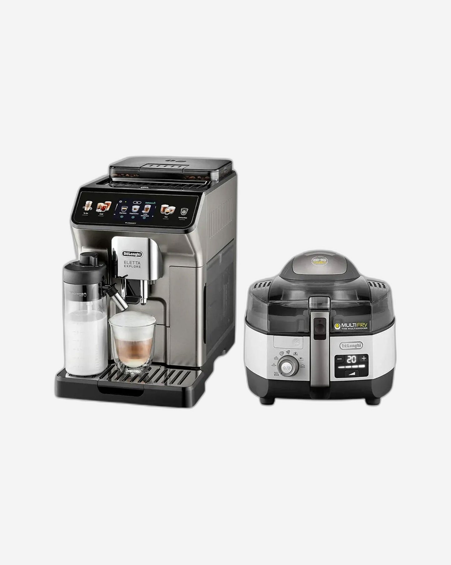 De'Longhi Eletta Explore + Free Extra Chef Plus Multifry Fryer & Multicooker