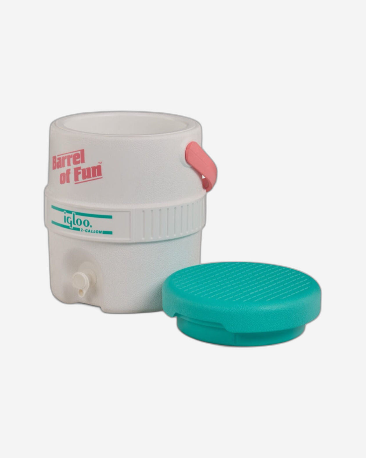00032386-Igloo-Retro Barrel of Fun 2 Gallon Water Jug - White